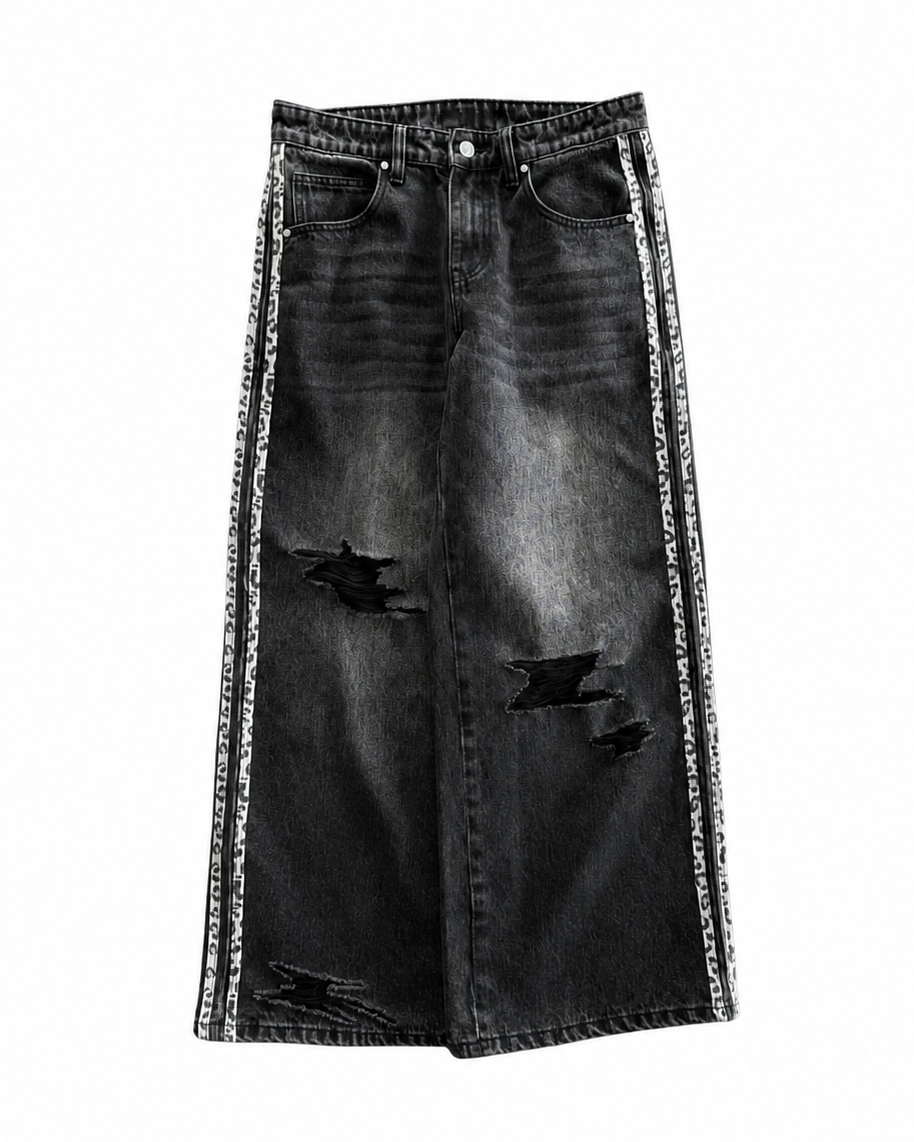 SNOW LEOPARD DENIM